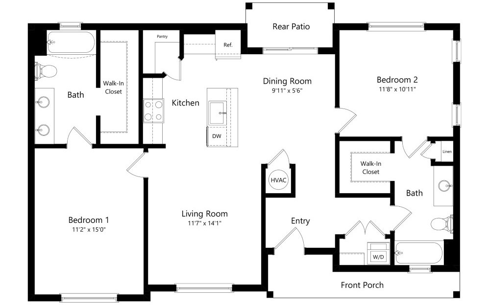 A2 - Marigold - 2D Floor Plan